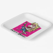 ユニコーンおもしろいパーティー動物グラムロッカーアニメ ペーパープレート (傾斜あり)