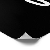 ユニコーンおもしろいベビーコーンプンダーク ポスター (角)