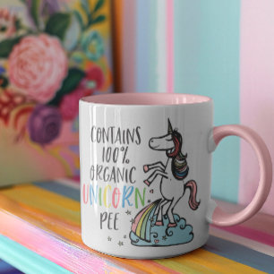 ユニコーンおもしろいマグ – Unicornピーオーガニックノベルティ マグカップ