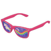 ユニコーンおもしろいレインボーパーティーサングラス キッズサングラス (アングル)