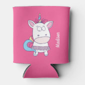 ユニコーンおもしろい名前をカスタムする缶クーラー 缶クーラー (正面)