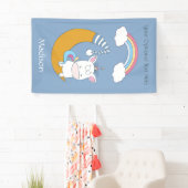 ユニコーンおもしろい名前をカスタムする、文字、カラーバナー 横断幕 (インサイチュ)