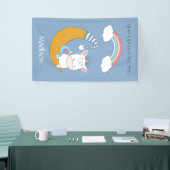 ユニコーンおもしろい名前をカスタムする、文字、カラーバナー 横断幕 (トレードショー)