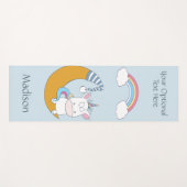 ユニコーンおもしろい名前をカスタムする、文字&カラーヨガマット ヨガマット (正面(横))