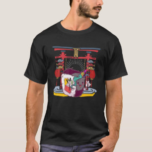 ユニコーンおもしろい寿司スティックレインボー寿司ミームパン Tシャツ