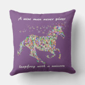 ユニコーンおもしろい引用文枕 クッション (裏面)