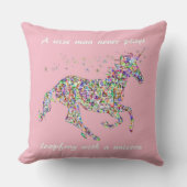 ユニコーンおもしろい引用文枕 クッション (正面)