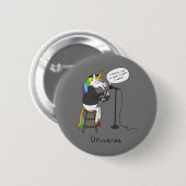 ユニコーンおもしろい詩かわいい漫画 缶バッジ (正面&裏面)