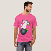 ユニコーンおもしろい難破ボールことわざ Tシャツ (正面フル)