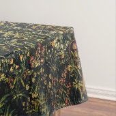 ユニコーンおよびゴシック様式ファンタジーの花の花のモチーフ テーブルクロス (インサイチュ)