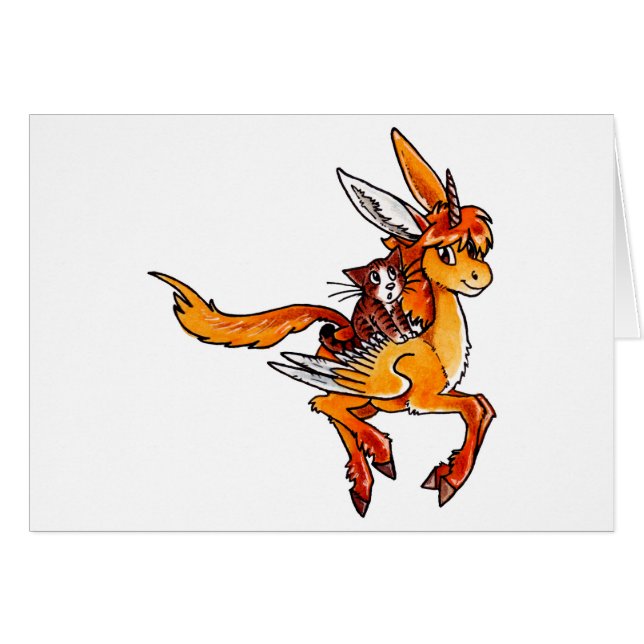 ユニコーンおよび猫 (正面横)