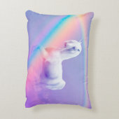 ユニコーンおよび虹 アクセントクッション (裏面(縦))