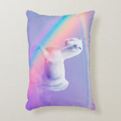 ユニコーンおよび虹 アクセントクッション (正面(垂直))