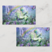 ユニコーンおよび蝶 名刺 (正面/裏面)