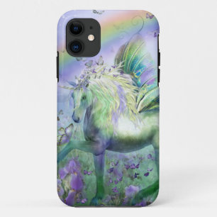ユニコーンおよび蝶 iPhone 11 ケース