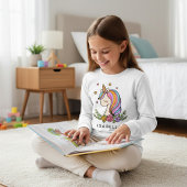 ユニコーンお洒落のガーリー名パーソナライズされた前