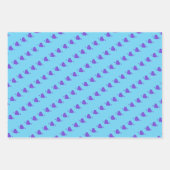 ユニコーンお洒落レインボーハートラッピング紙 ラッピングペーパーシート (正面2)