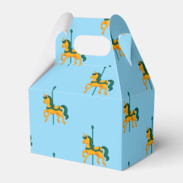 ユニコーンお洒落回転木馬ベビーシャワー フェイバーボックス