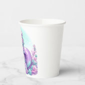 ユニコーンお洒落威厳のあるベビーシャワー 紙コップ (左)