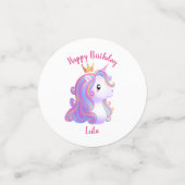 ユニコーンお洒落誕生日 コンフェッティ (スモール正面)