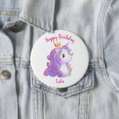 ユニコーンお洒落誕生日 缶バッジ (インサイチュ)
