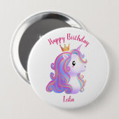 ユニコーンお洒落誕生日 缶バッジ (正面&裏面)