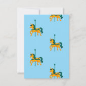 ユニコーンお洒落赤ちゃんシャワー サンキューカード (裏面)