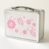 ユニコーンお洒落 |フローラ パーソナライズされた メタルランチボックス (裏面)