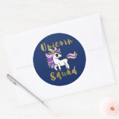 ユニコーンかわいい、ユニコーン・スクーカラフルド、ポニー ラウンドシール (封筒)