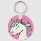 ユニコーンかわいらしキーチェーン キーホルダー (正面)