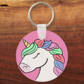 ユニコーンかわいらしキーチェーン キーホルダー (正面)