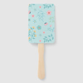 ユニコーンかわいらしバラ金ゴールドグリッターベビーシャワー ハンドファン (裏面)