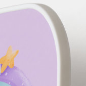 ユニコーンかわいらしパステルレインボーバルーン公式USA ピックルボールラケット (左詳細)