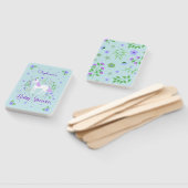 ユニコーンかわいらしパープルアクアベビーシャワー ハンドファン (組立なし)