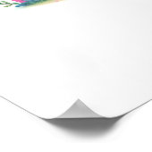 ユニコーンかわいらしファースト誕生日 ポスター (角)