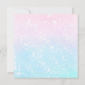 ユニコーンかわいらしベビーシャワー招待状 招待状 (裏面)