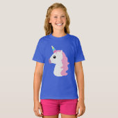 ユニコーンかわいらし絵文字 Tシャツ (正面フル)