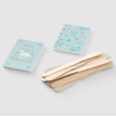 ユニコーンかわいらし金ゴールドグリッターベビーシャワー ハンドファン (組立なし)