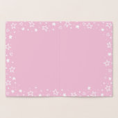 ユニコーンかわいらし金ゴールド&ピンクハッピーバースデー – 名前 箔カード (内部)