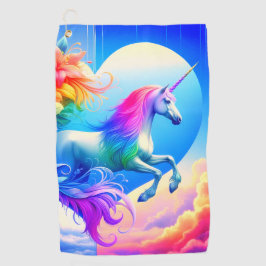ユニコーンかわいらし ゴルフタオル