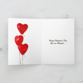 ユニコーンがバレンタインデーに魔法をもたらす カード (内部)