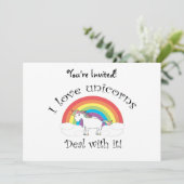 ユニコーンが大好き対応！ 招待状 (スタンド正面)