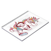 ユニコーンが学校に行く ノートブック (左側)