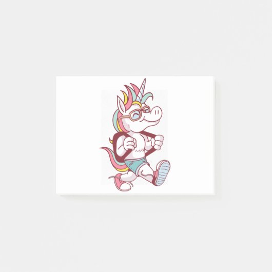 ユニコーンが学校に行く ポストイット (正面)