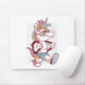 ユニコーンが学校に行く マウスパッド (マウス)