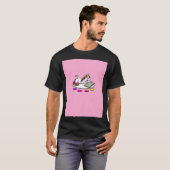ユニコーンが本を読む Tシャツ (正面フル)