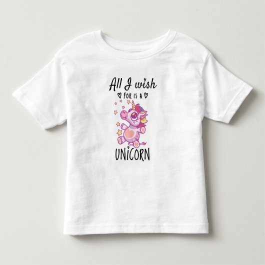 ユニコーンが欲しい トドラーTシャツ (正面)