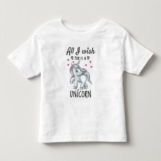 ユニコーンが欲しい トドラーTシャツ (正面)