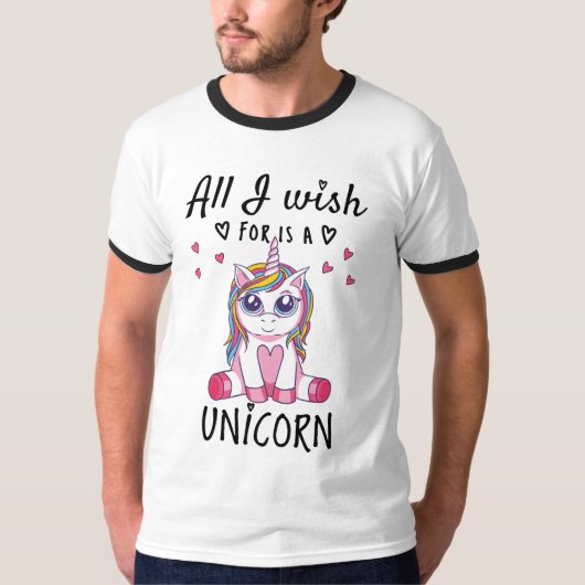ユニコーンが欲しい Tシャツ (正面)