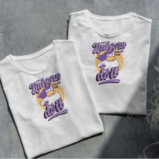 ユニコーンが私にやらせた Tシャツ